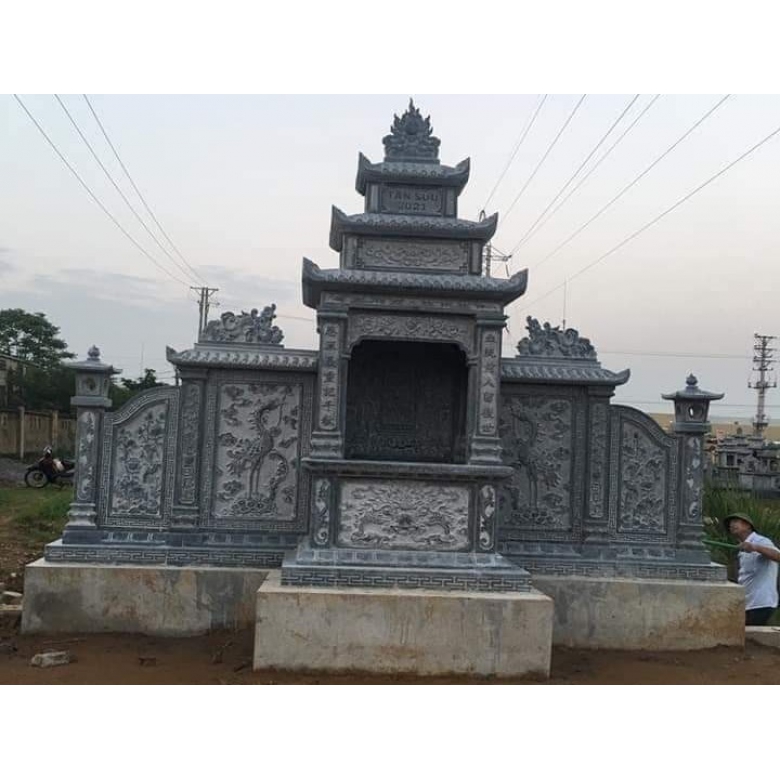 Lăng tẩm, cột đá đình chùa 3
